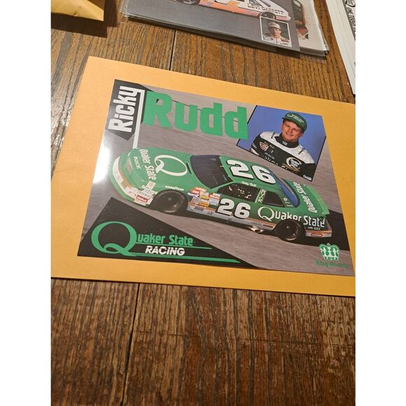 Vintage 1989 Ricky Rudd Quaker State #26 NASCAR Driver Card King Racing Buick - Picture 1 of 2